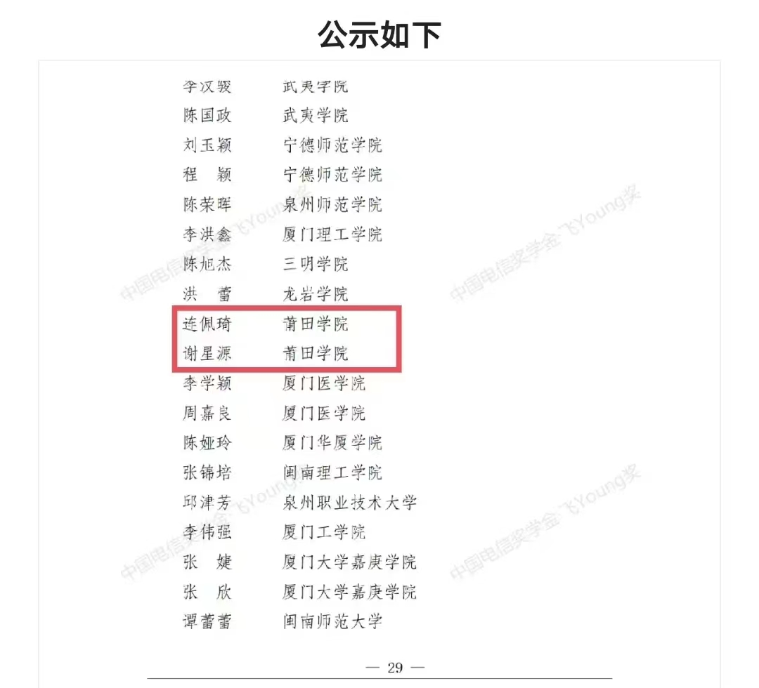 喜报我校2名学子荣获中国电信奖学金 新闻网 5877